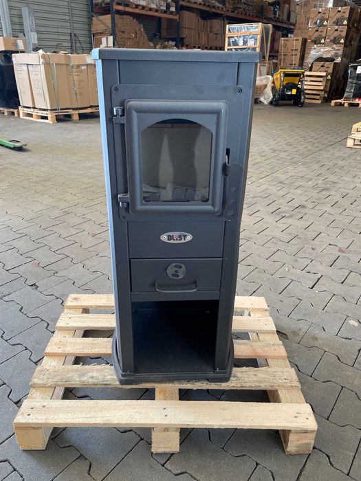 Kominek wolnostojący stalowy BLIST BERNA LUX 8,5 kW – II gatunek Szary