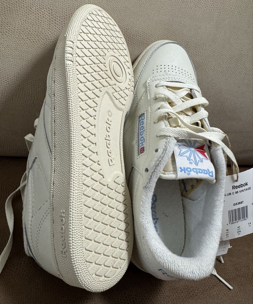 Reebok кросівки унісекс gx3687 нові шкіра оригінал