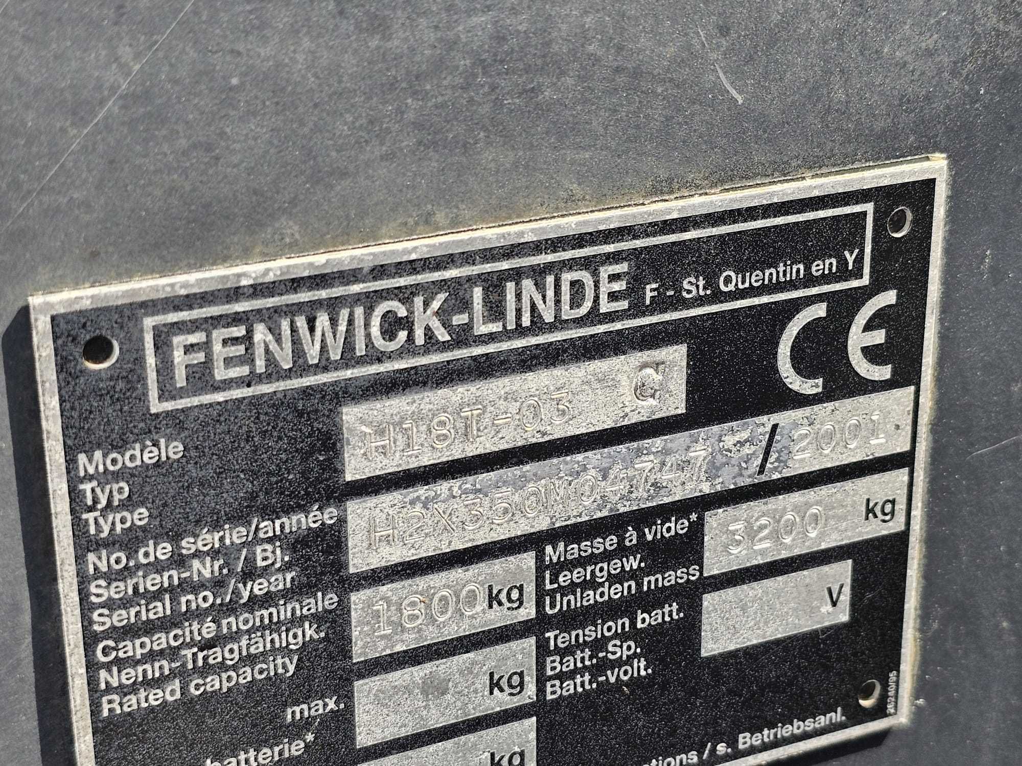 Wózek widłowy Linde H18T-03 LPG Triplex 2001r