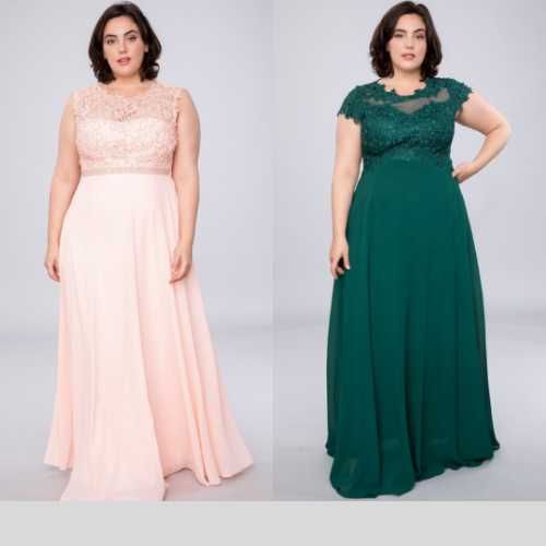 Vestidos de cerimônia tamanhos grandes, até o 56