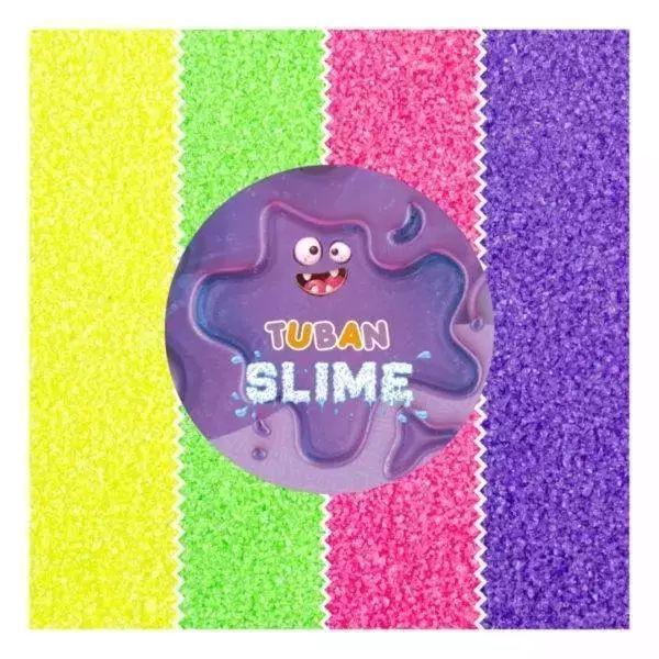 Slime brokat mineralny - 4 kolory 32g TUBAN. Tuban