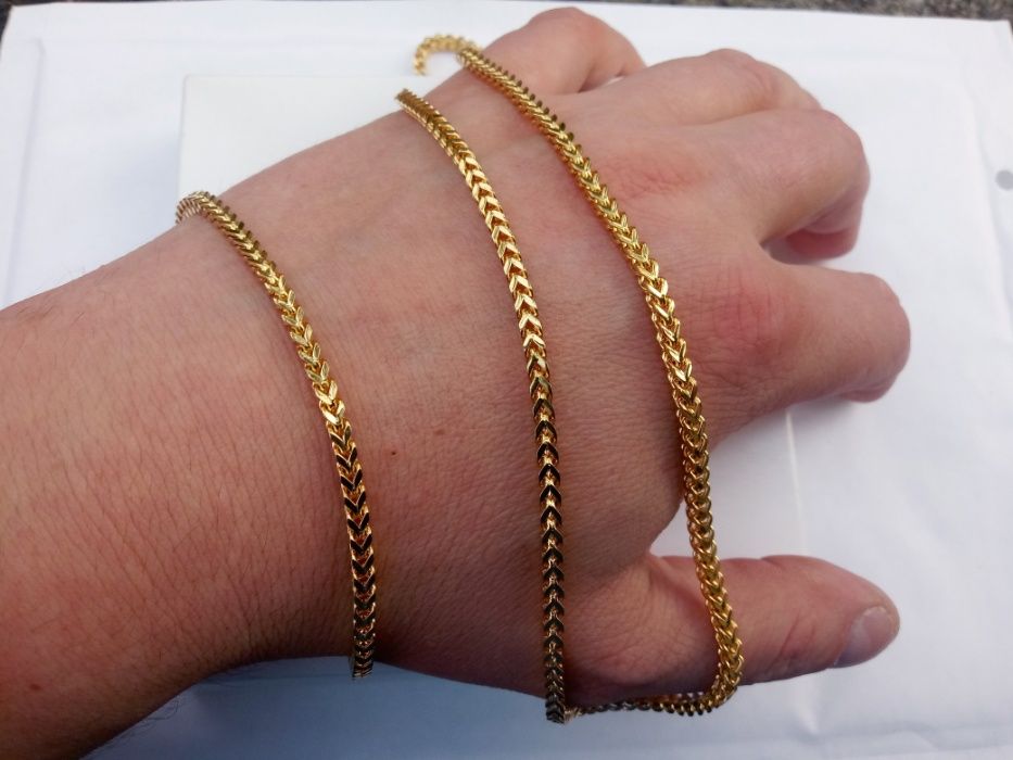 Złoty łańcuszek,pozłacany łańcuszek,bransoletka złoto 585,14k,monnari