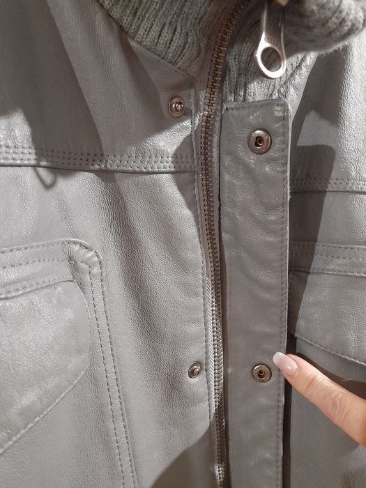 Фірмова чоловіча шкіряна куртка бомбер Segura Франція