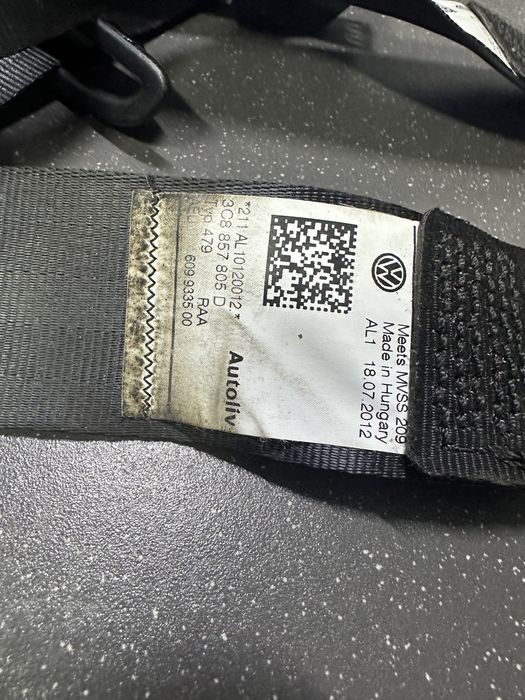 Ремні безпеки ремінь безпеки Passat CC USA Америка