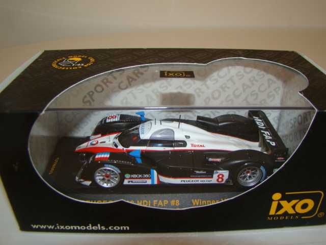 1:43 IXO Peugeot 908 Hdi Pedro Lamy Sarrazin vencedor Valência 2007