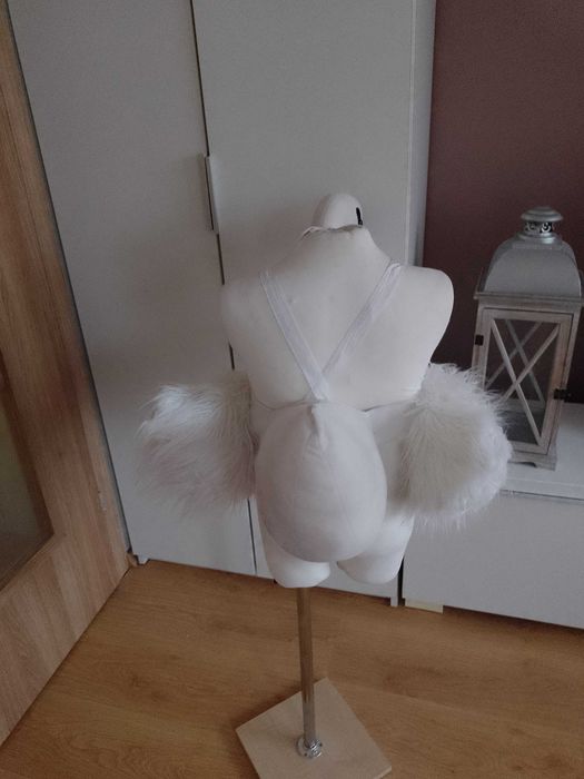 Strój karnawałowy ŁABĄDŹ ŁABĘDZIA PTAKA PTAK przebranie 98/122 (46)