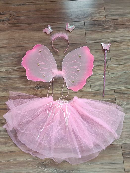 Strój przebranie kostium motylek wróżka czarodziejka skrzydełka