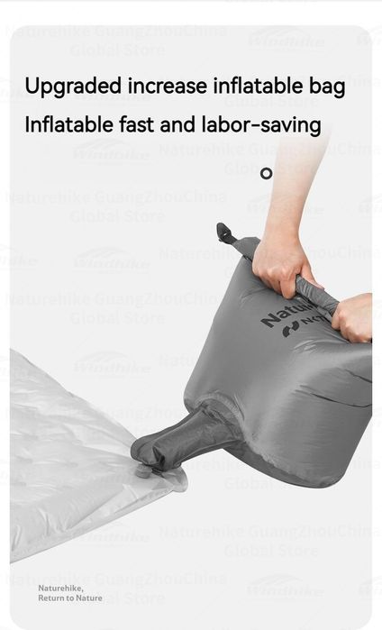 Naturehike r5.8. 4х сезонний надувний килимок. УЛЬТРАЛАЙТ