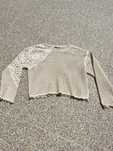 Camisola Renda Zara Bege Nova Tamanho S