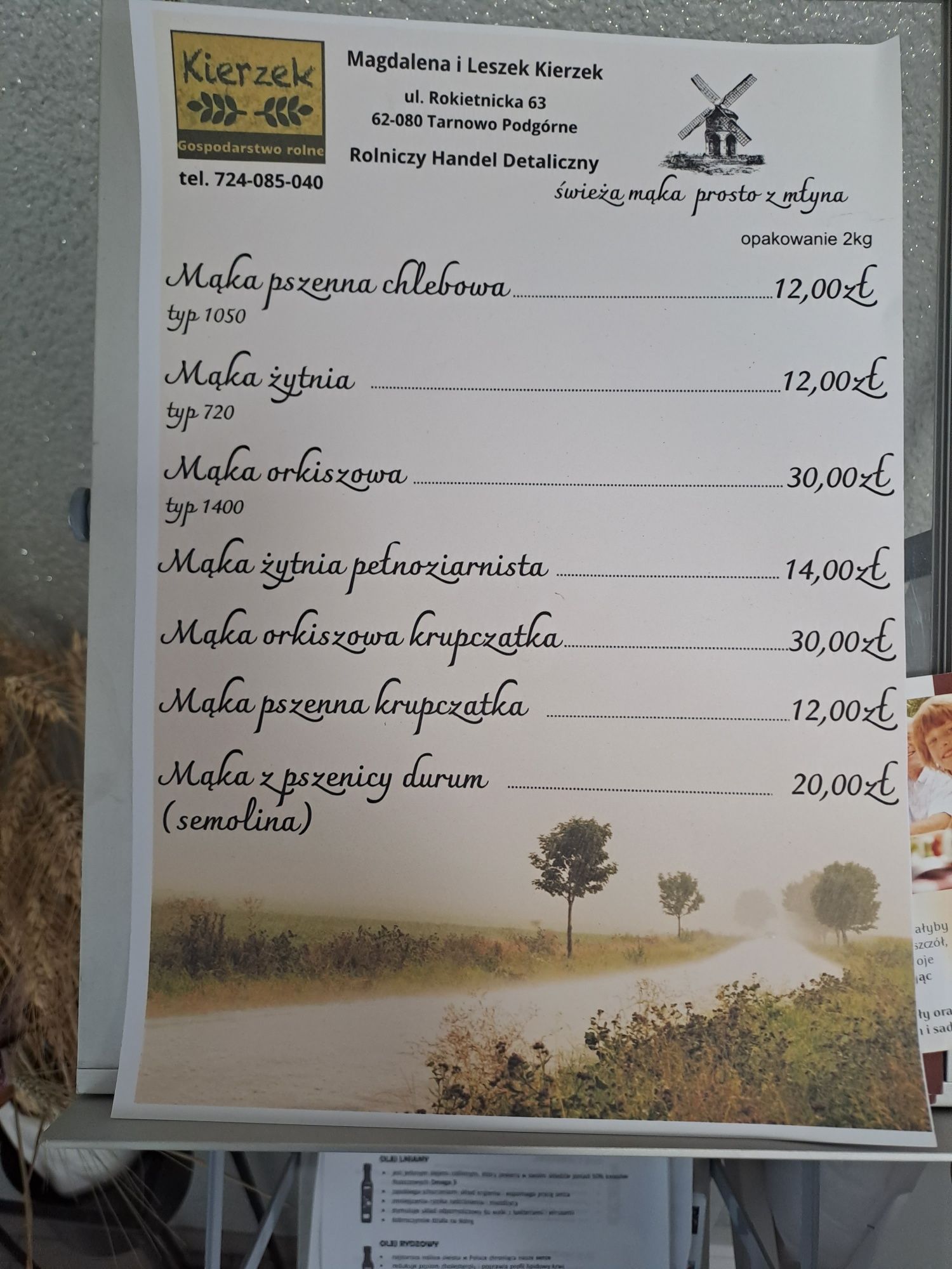 Mąka durum z własnych upraw worki 25 kg