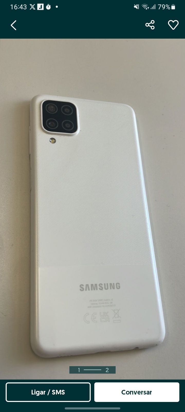 Samsung a12 128gb tem plicula