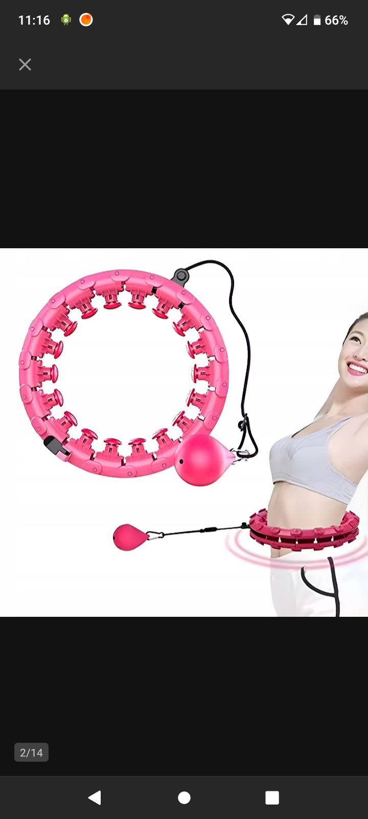 Hula hop odchudzające z obciążnikiem