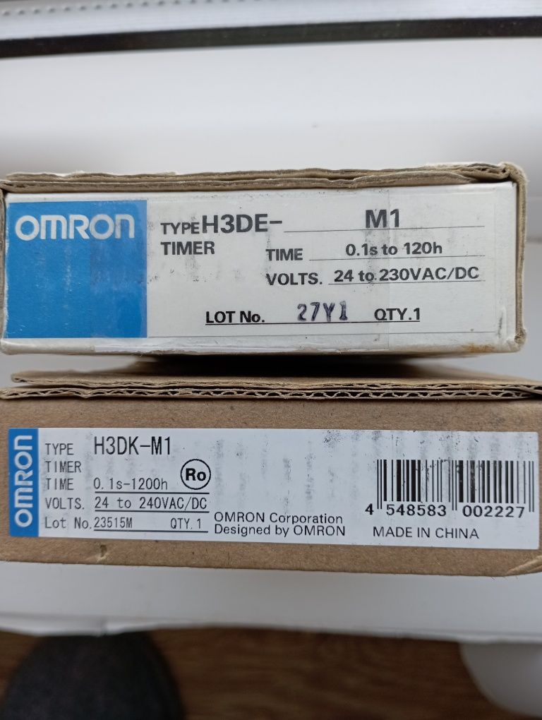 Реле времени, таймер, OMRON H3DE-M1, H3DK-M1.