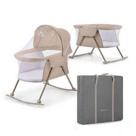 ODBIÓR OSOBISTY Kinderkraft LOVI Łóżeczko/Kołyska Beige *NOWE*