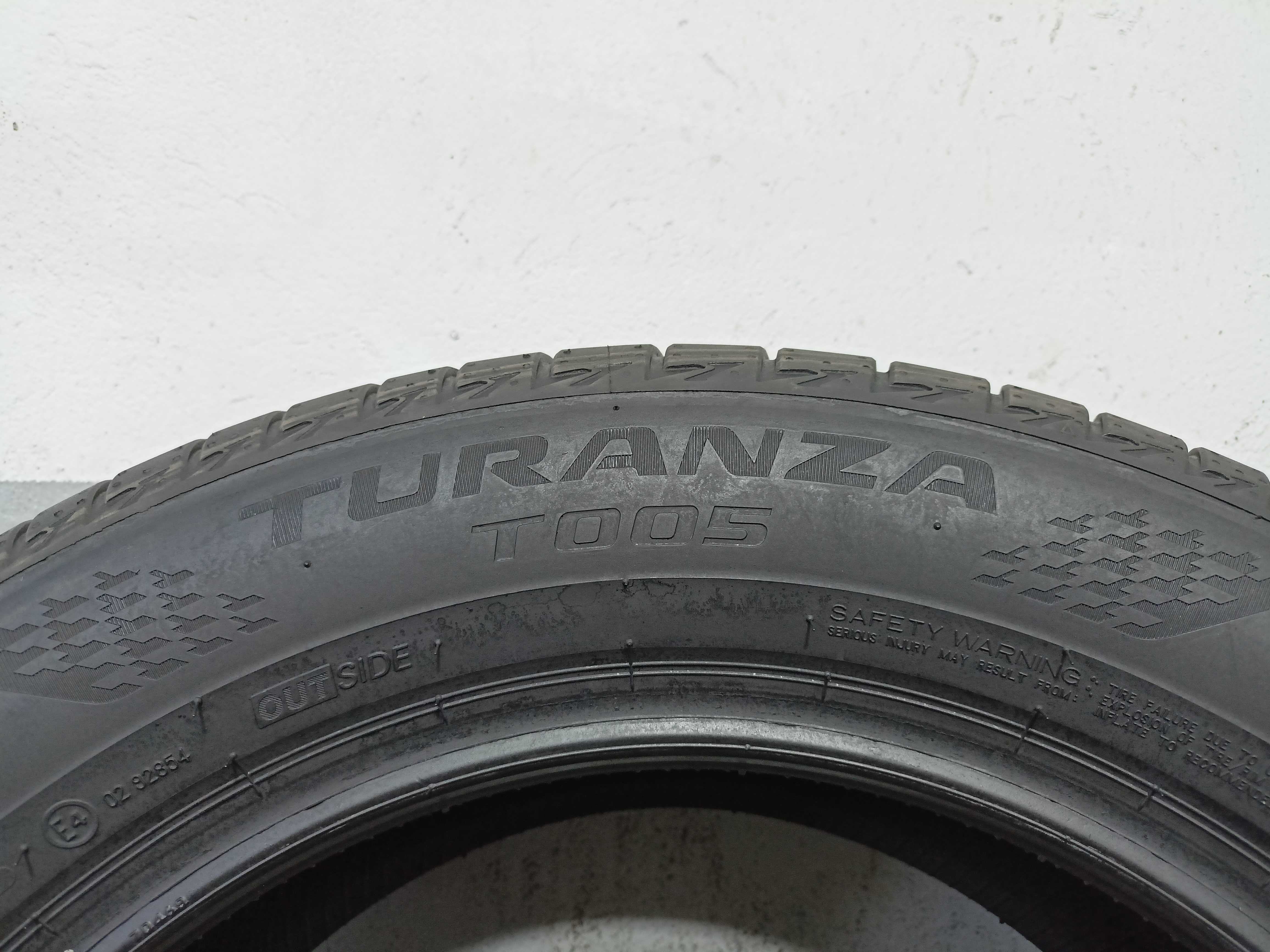 Bridgestone Turanza T005 225/60/17 2022rok 99Y 6,8mm jak nowa (1278)