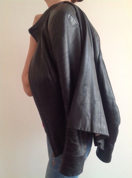 Пиджак кожаный, куртка. Размер S