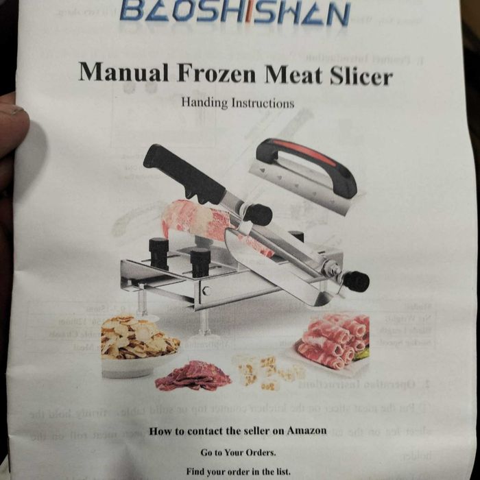 Ręczna krajalnica do mięsa, wielofunkcyjna, komercyjna, regulowana