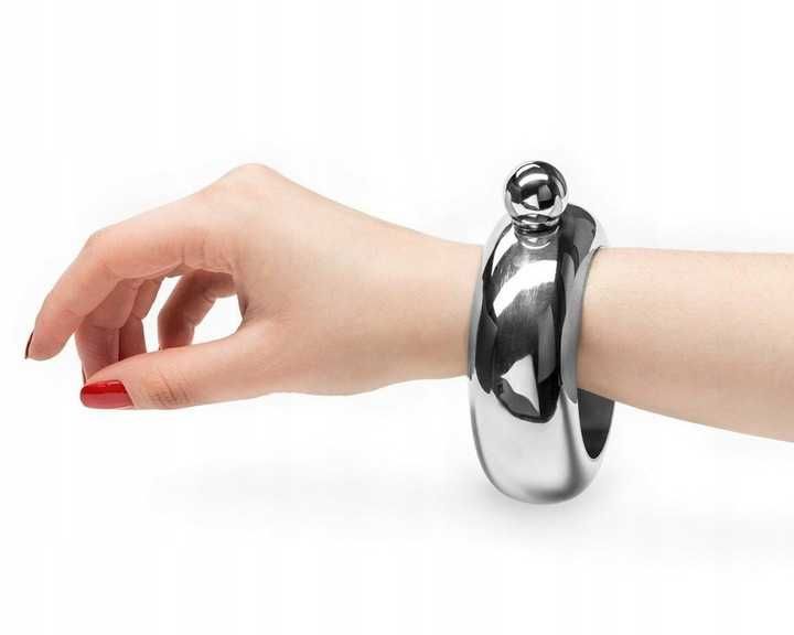 Piersiówka Bransoletka Na Rękę Damska 4oz 118ml Prezent