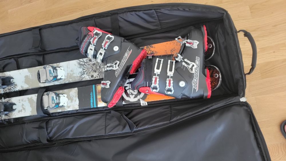 сумка чехол для лиж на колесах195×36×16