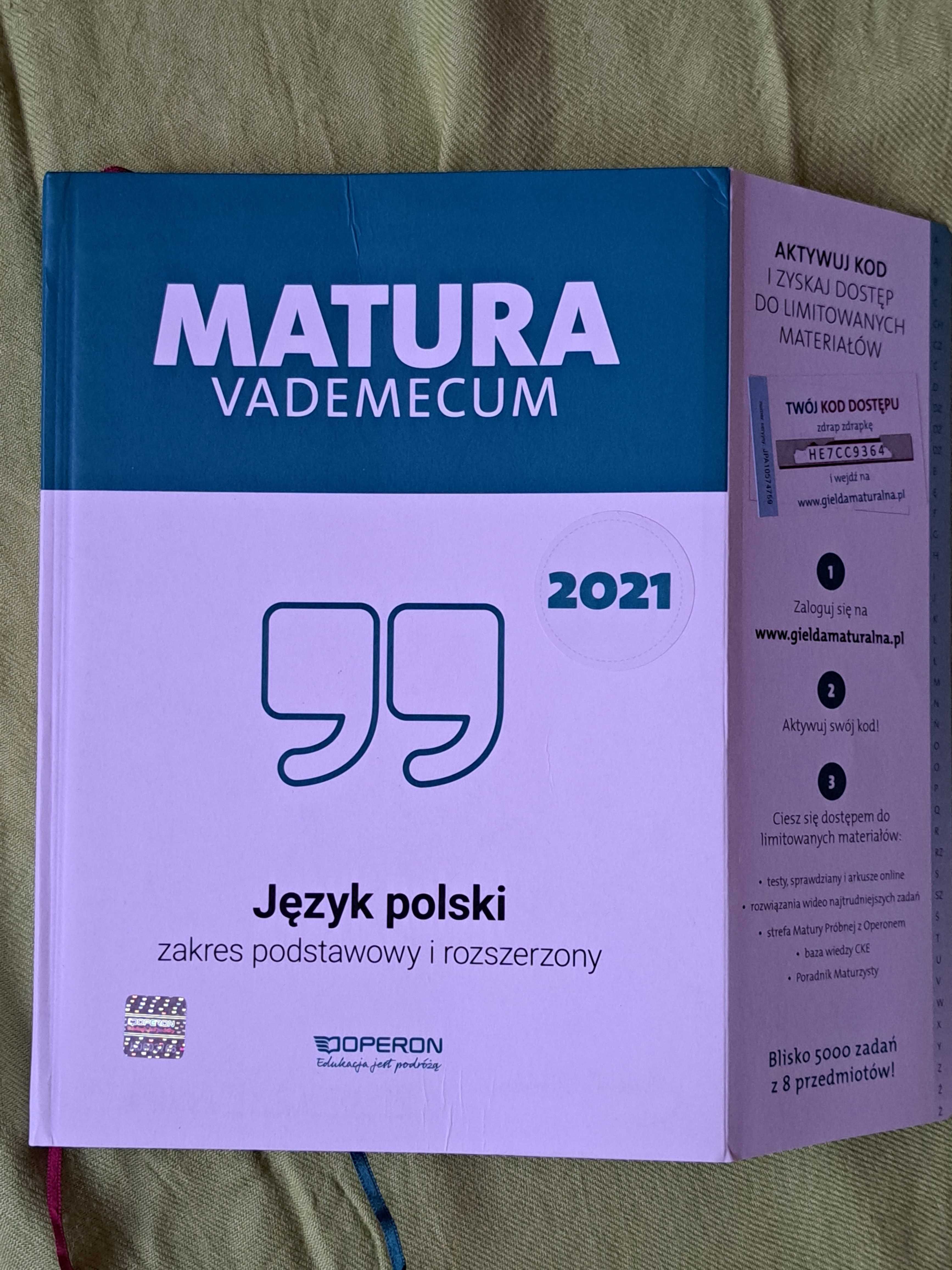 Matura. Polski. Matematyka, Chemia.         5 książek.