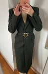 Płaszcz khaki Zara manteco m/l