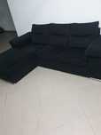 Sofa , poltrona e estante em cubo