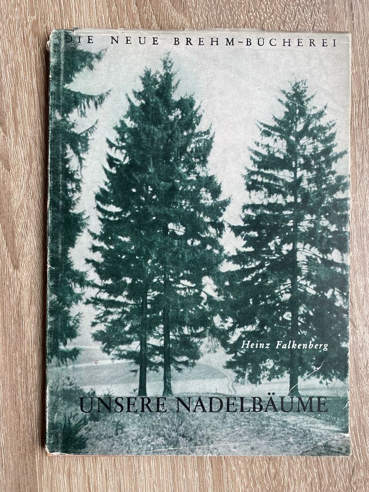 Książka niemiecka Unsere Nadelbäume
