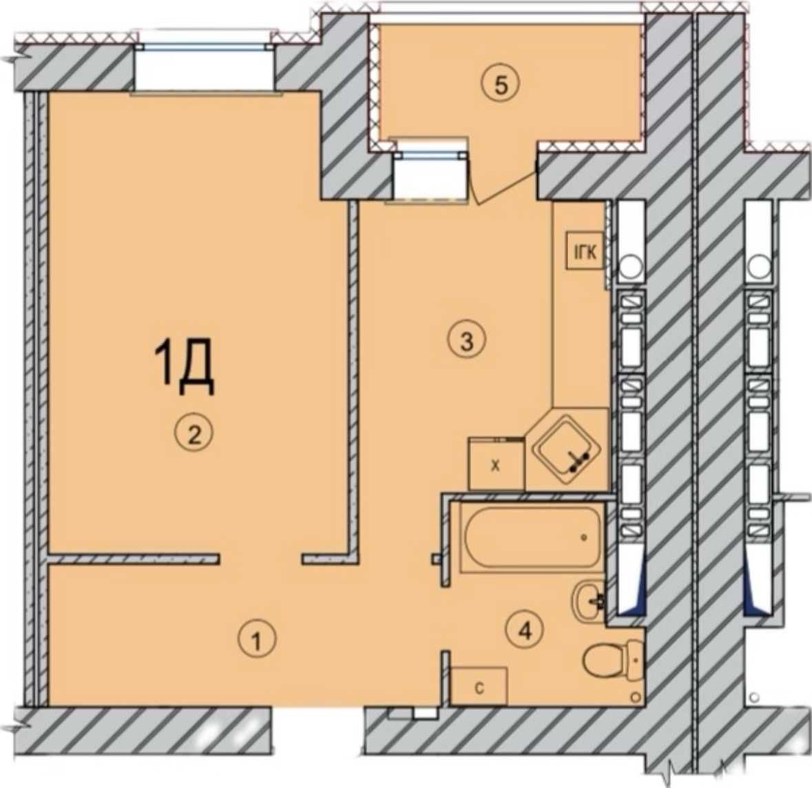 Продам 1к. квартиру 36м2 в ЖК "Сади Вишневі", Вишневое,Соф.Борщаговка