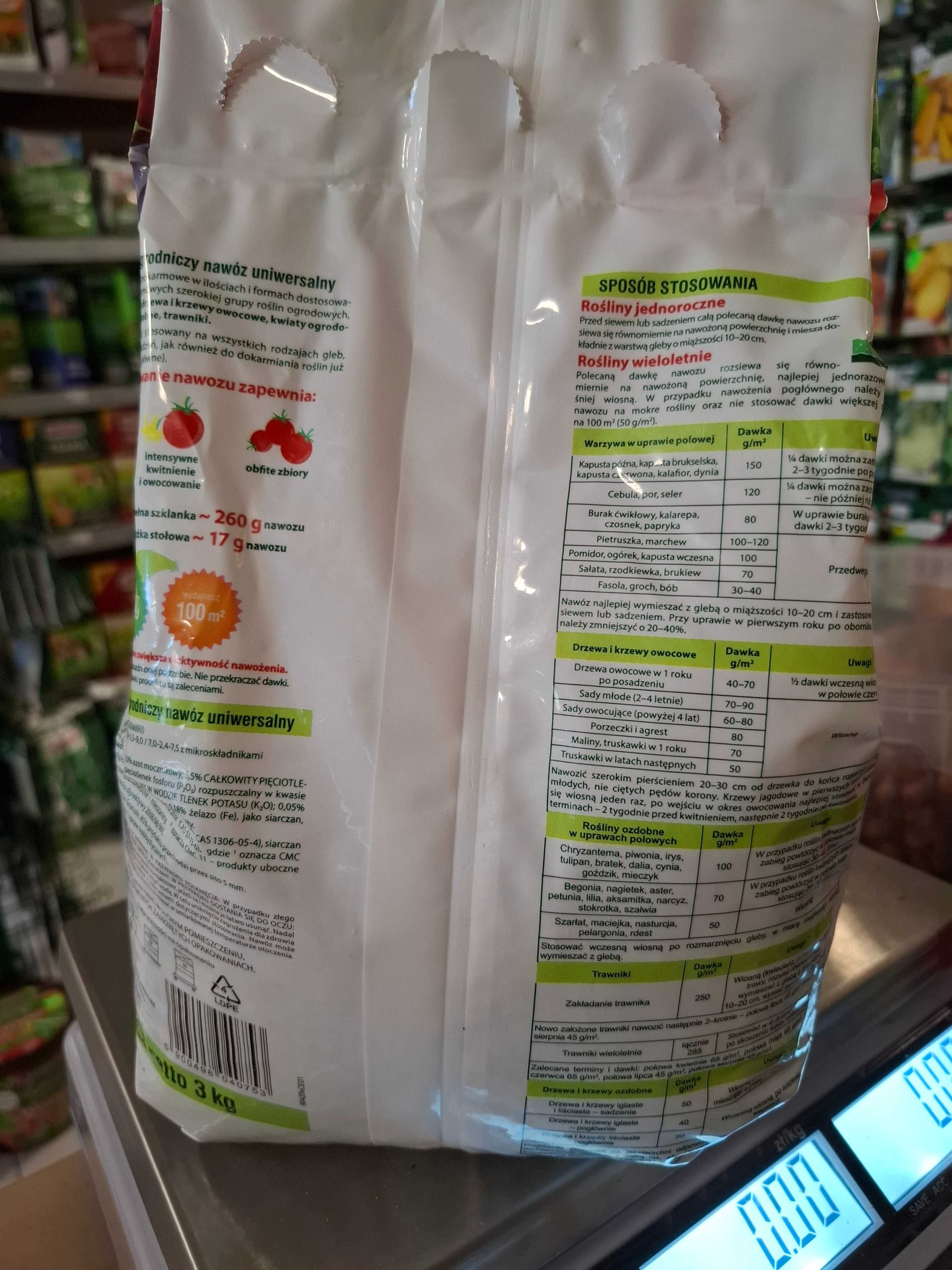 Fruktovit nawóz uniwersalny worek 5kg granulowany