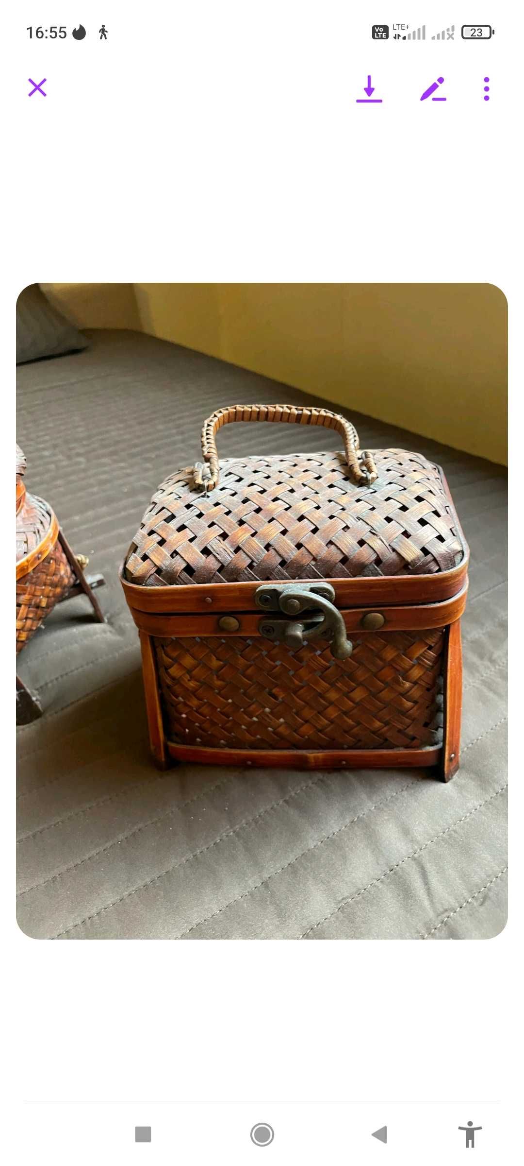 Asian vintage rattan - zestaw