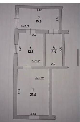 Оренда фасадного приміщення 60 м2 в центрі