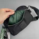 Сумка мессенджер Lacoste • черная мужская стильная через плечо Лакост