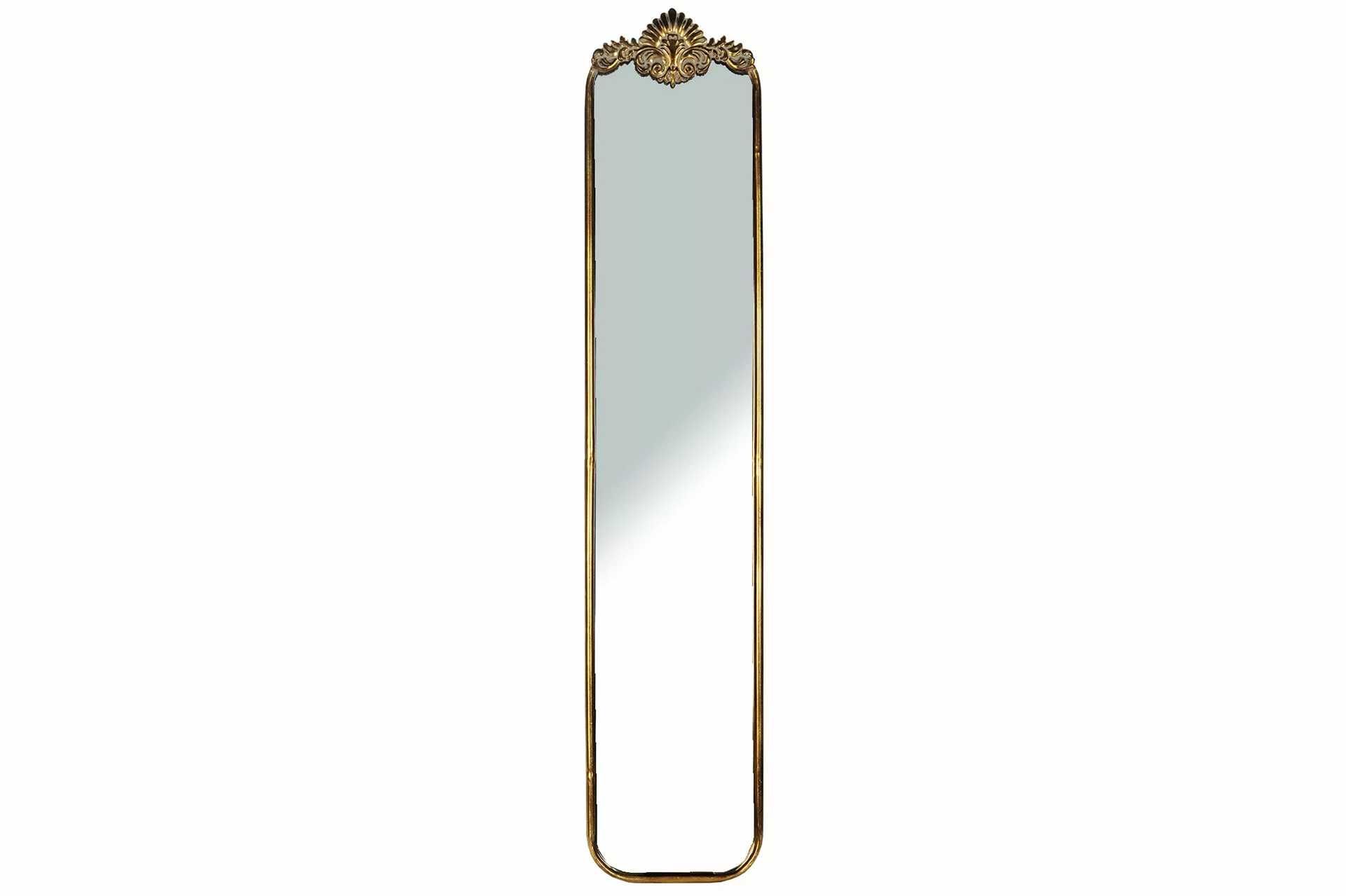 Lustro podłużne w metalowej ramie z ornamentem 23,5x114cm. 60259
