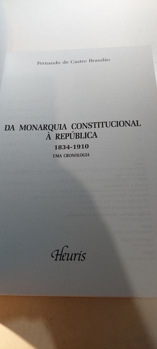 Da Monarquia Constitucional à República - Fernando de Castro Brandão