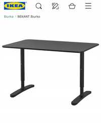 IKEA biurko BEKANT czarne 160x80
