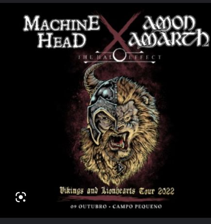 Machine  Head Bilhete 9 Outubro 2022