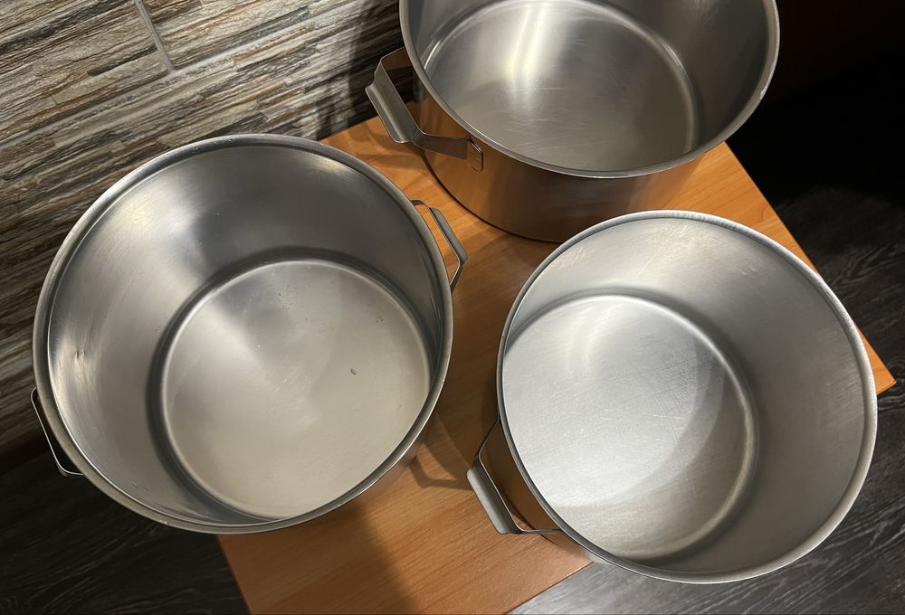 Кастрюли нержавейка СССР 5; 6 и 6,5 л. нержавеющая сталь. Качество!