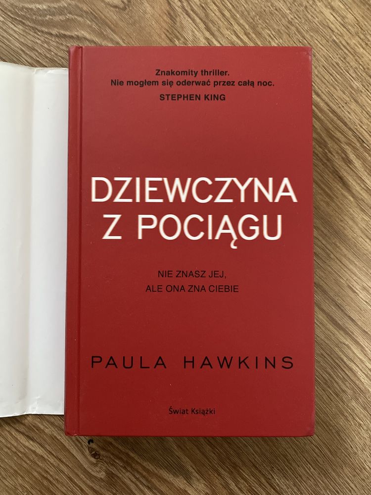 Dziewczyna z pociągu twarda oprawa Paula Hawkins King twarda okładka