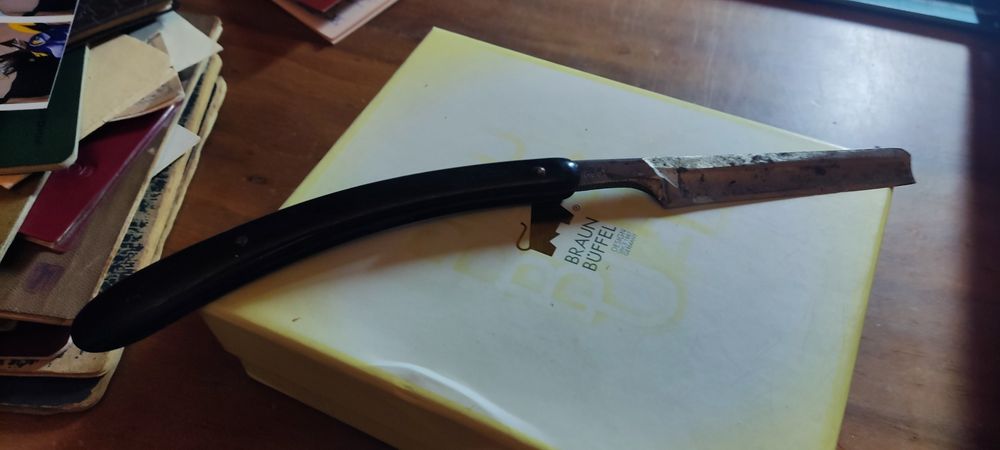 Бритва опасная "Гравюра" Завод Труд Вача 1957 г. СССР Винтаж