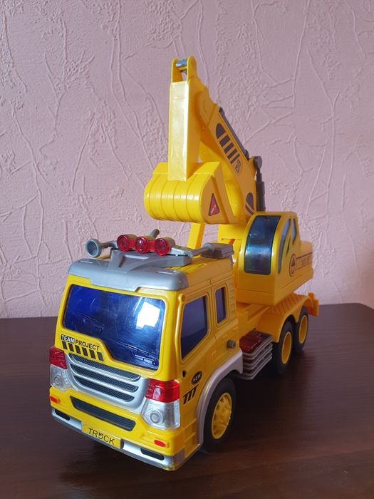 Экскаватор игрушка, свет, звук, машинки