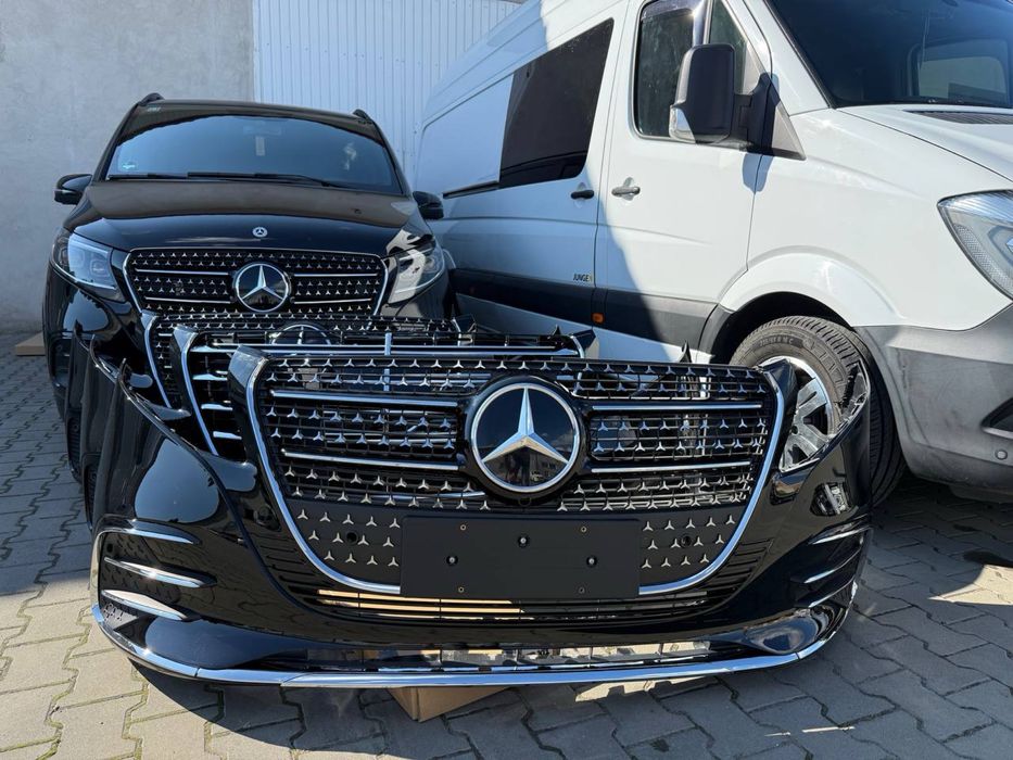Бампер передній рестайловий 2024-2025р Vito V-class Веклас Metris W447