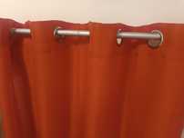 Duas cortinas quarto ou sala, vermelho
