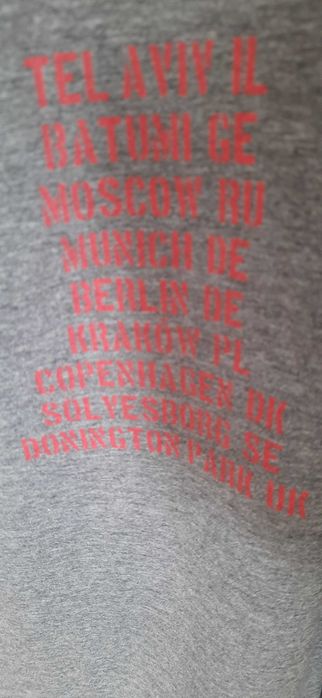 Oryginalny t-shirt w szarym z trasy zespołu Aerosmith
