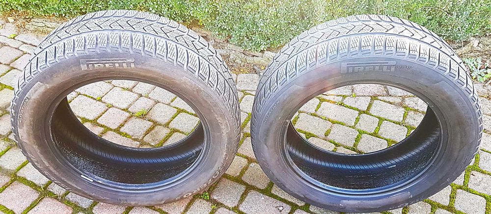 Opony zimowe Pirelli R17" 215-55, 94H M+S VW Passat, SuperB - 4 sztuki