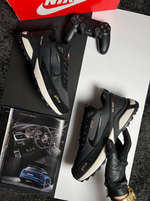 Чоловічі кросівки найк гортекс з хутром Nike Rivah Fur Grey Black