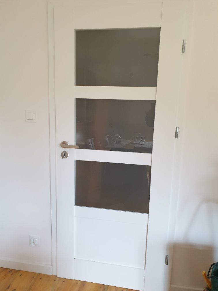 Drzwi wewnętrzne białe LEWE 80cm