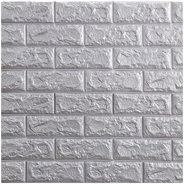 Panele scienne srebrne 10 sztuk samoprzylepne