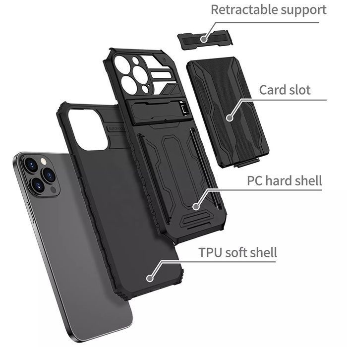 Tel Protect Combo Case Xiaomi Redmi Note 11 Pro/Pro 5G Czarny