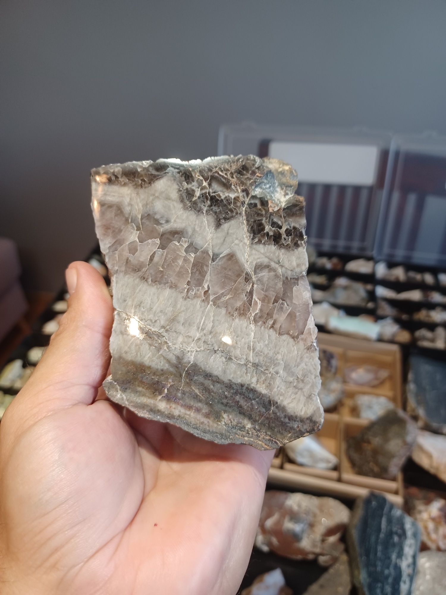 Minerały skamieniałości skały kwarc