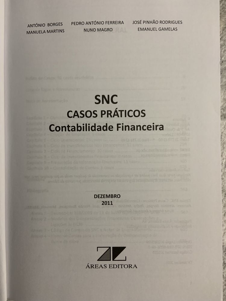 Livro de Contabilidade SNC - Casos Práticos